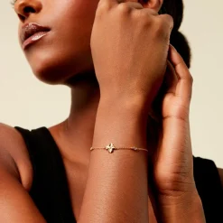 Discount Histoire d'Or Bracelet Selva Plaqué Or Jaune Oxyde De Zirconium