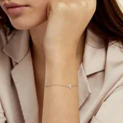 Discount Histoire d'Or Bracelet Severine Argent Blanc