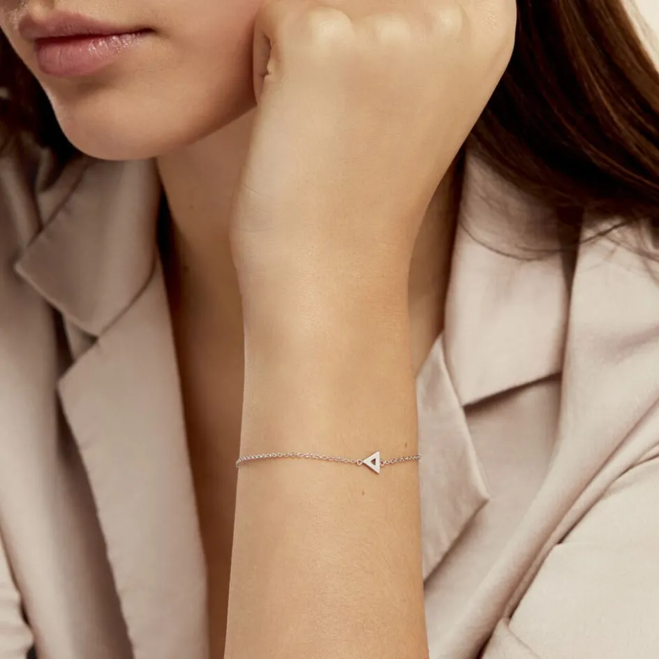 Discount Histoire d'Or Bracelet Severine Argent Blanc