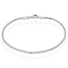 Outlet Histoire d'Or Bracelet Sherihane Maille Palmier Argent Blanc