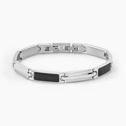 Clearance Histoire d'Or Bracelet Street Acier Blanc
