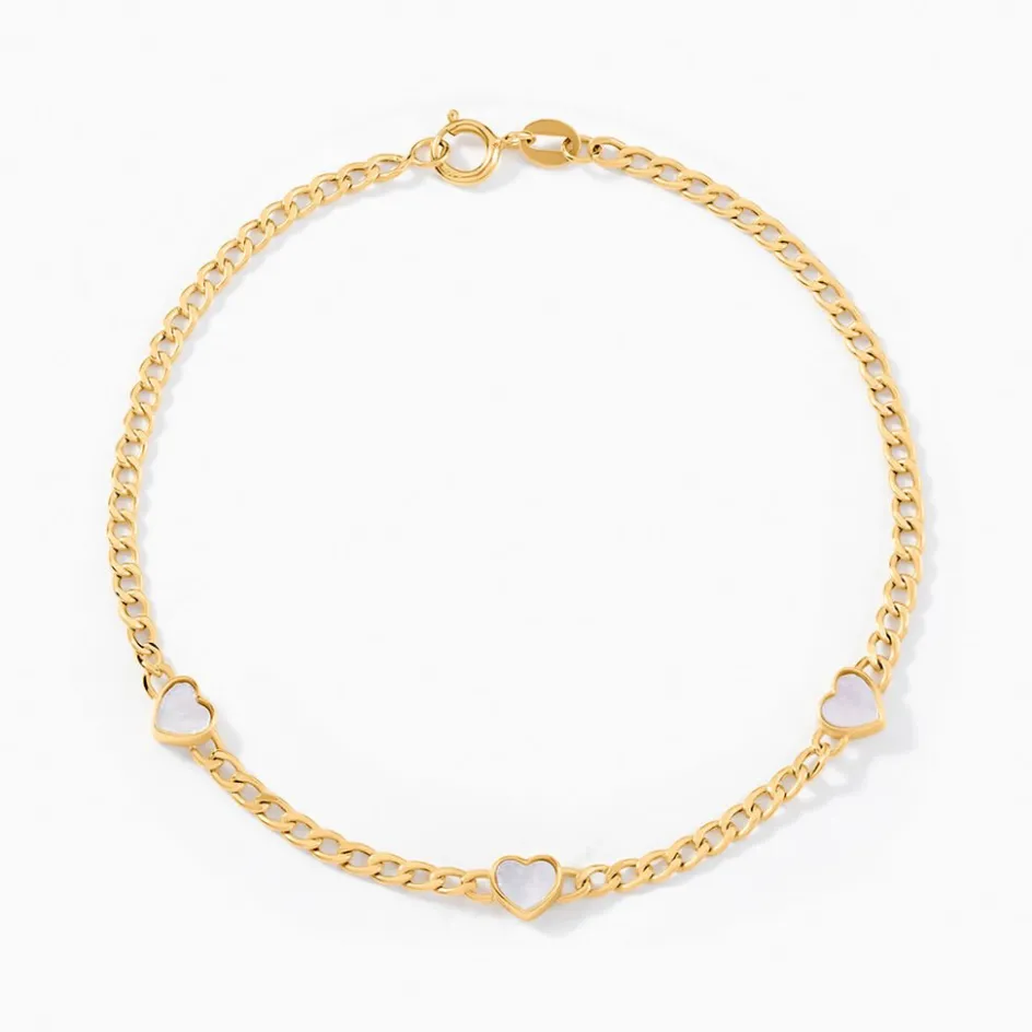 Outlet Histoire d'Or Bracelet Sweetheart Or Jaune Nacre