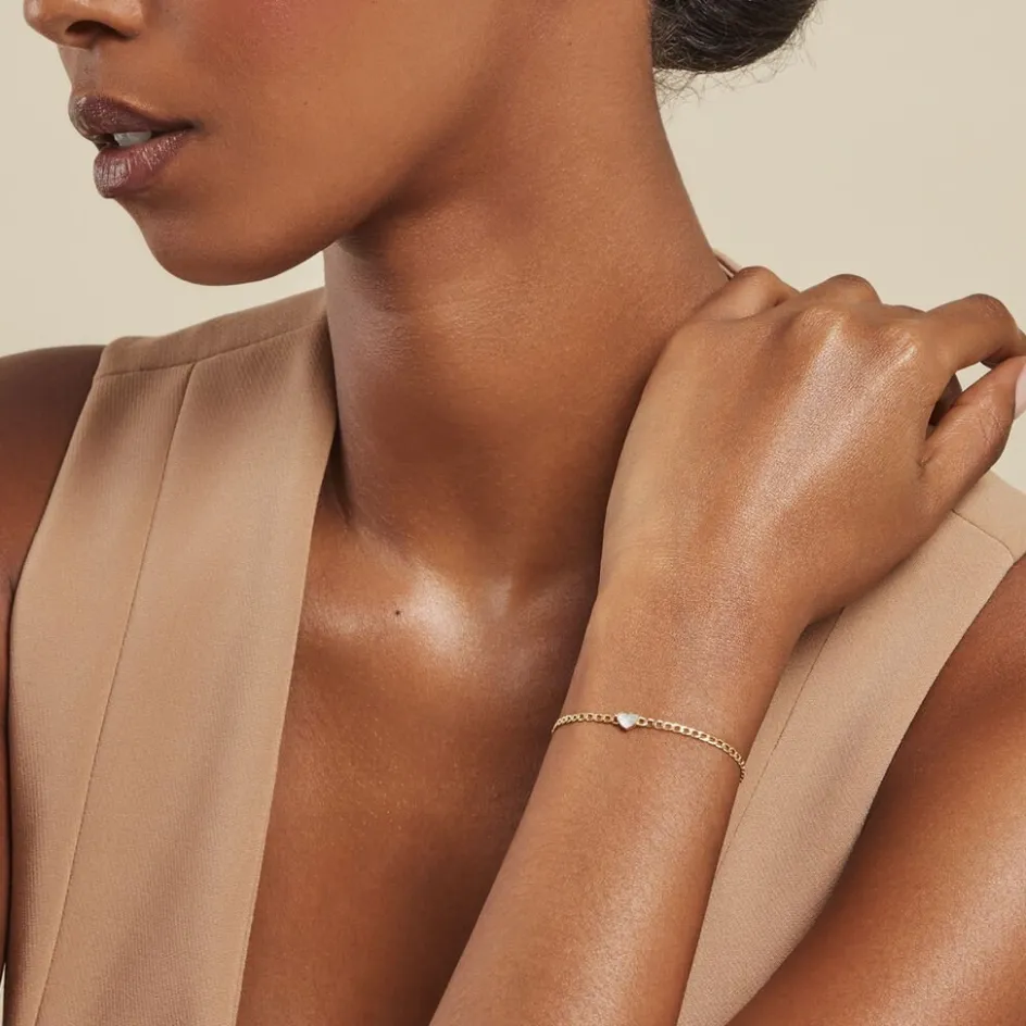Outlet Histoire d'Or Bracelet Sweetheart Or Jaune Nacre
