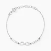 Clearance Histoire d'Or Bracelet Syliana Argent Blanc Oxyde De Zirconium