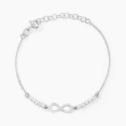 Clearance Histoire d'Or Bracelet Syliana Argent Blanc Oxyde De Zirconium