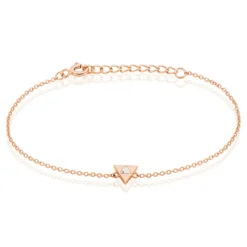 Clearance Histoire d'Or Bracelet Tallulah Argent Rose Pierre De Synthese