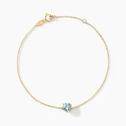 Histoire d'Or Bracelet Tender Love Or Jaune Topaze or jaune topaze bleu sky