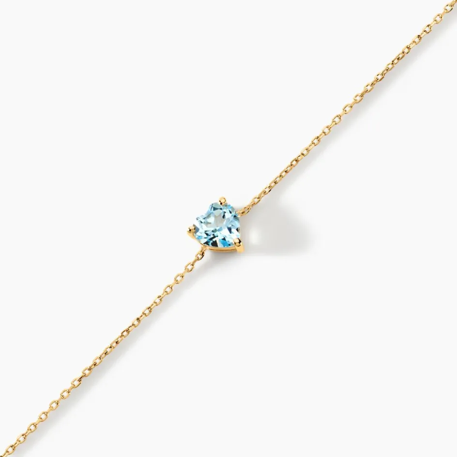 Histoire d'Or Bracelet Tender Love Or Jaune Topaze or jaune topaze bleu sky