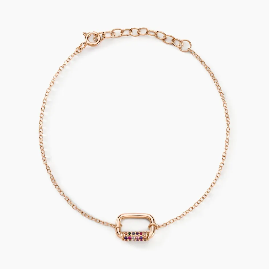 Best Histoire d'Or Bracelet Urban Call De Synthese Oxyde De Zirconium argent rose pierre