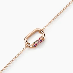 Best Histoire d'Or Bracelet Urban Call De Synthese Oxyde De Zirconium argent rose pierre