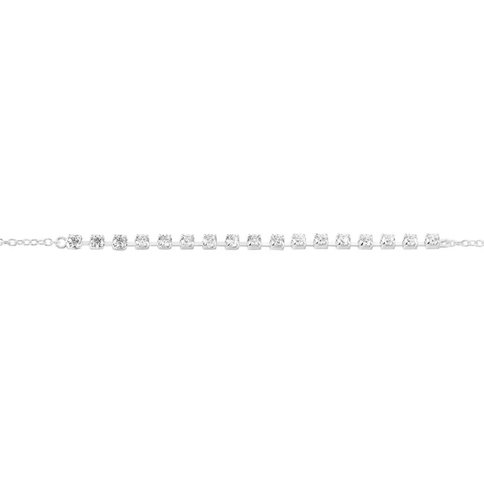 Discount Histoire d'Or Bracelet Whitney Argent Blanc Oxyde De Zirconium