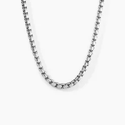 Best Histoire d'Or Chaine Emrick Acier Blanc