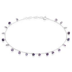 Histoire d'Or Chaîne De Cheville Carolaine Argent Blanc Oxyde De Zirconium* Autres Bijoux|Bracelets