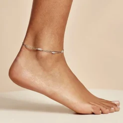 Sale Histoire d'Or Chaîne De Cheville Hannen Argent Blanc