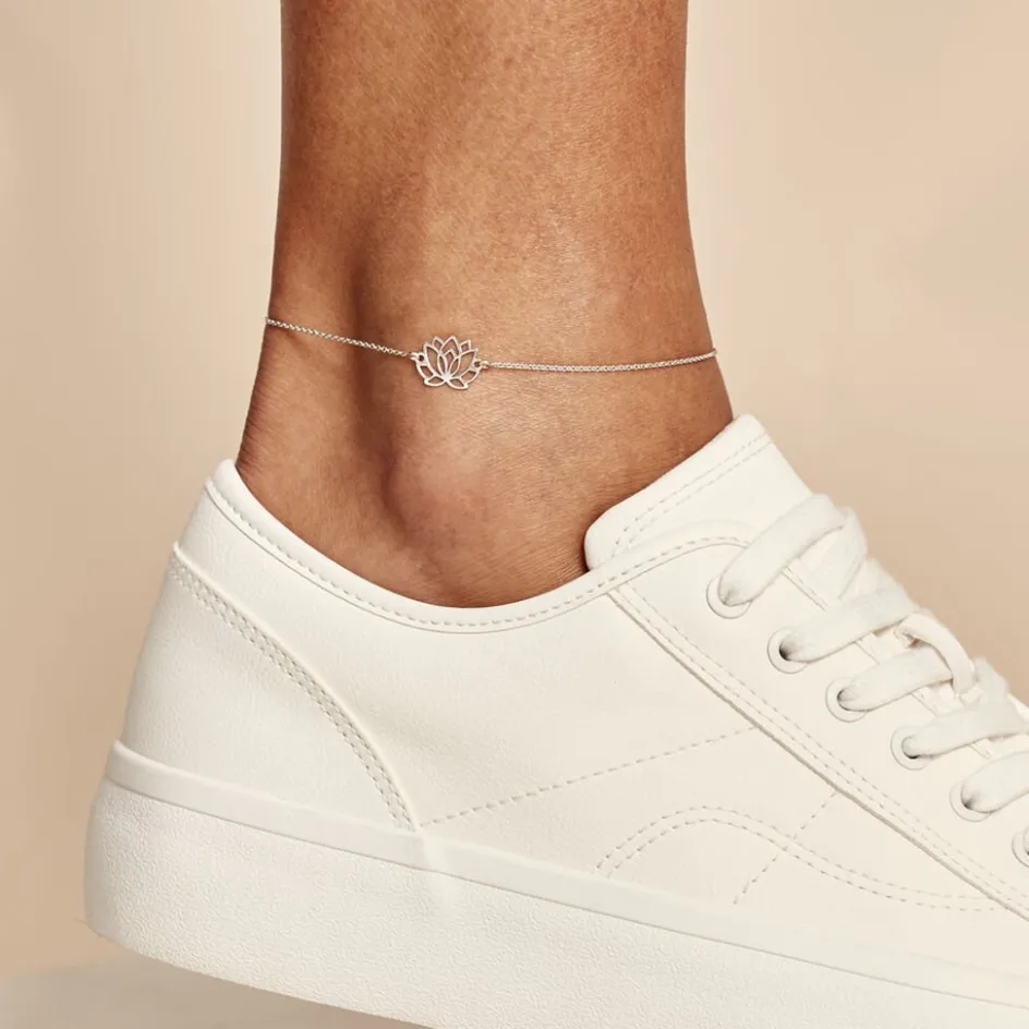 Clearance Histoire d'Or Chaîne De Cheville Maylie Argent Blanc