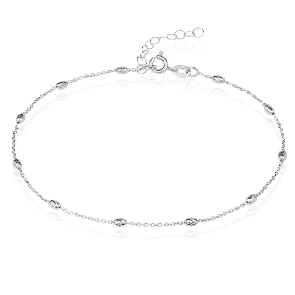 Discount Histoire d'Or Chaîne De Cheville Millia Argent Blanc