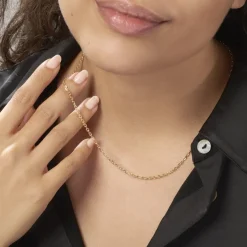 Sale Histoire d'Or Chaîne Igoa Maille Forçat Diamantee Or Jaune