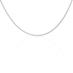 Online Histoire d'Or Chaîne Imad Maille Gourmette or blanc