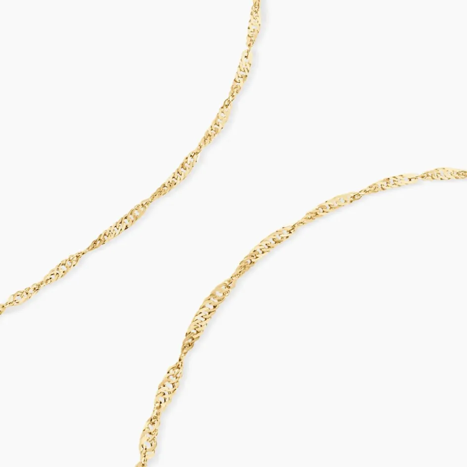 Sale Histoire d'Or Chaîne Imanie Maille Singapour Or Jaune