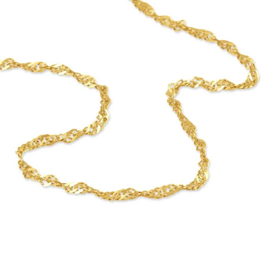 Sale Histoire d'Or Chaîne Imanie Maille Singapour Or Jaune