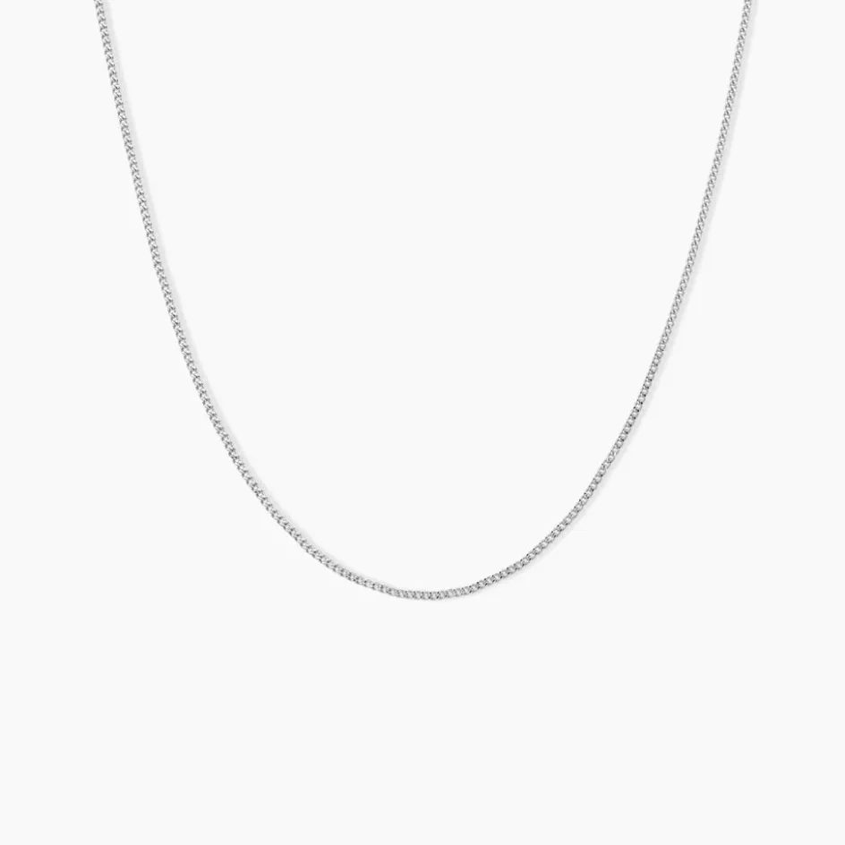 Online Histoire d'Or Chaîne Iris Maille Gourmette or blanc