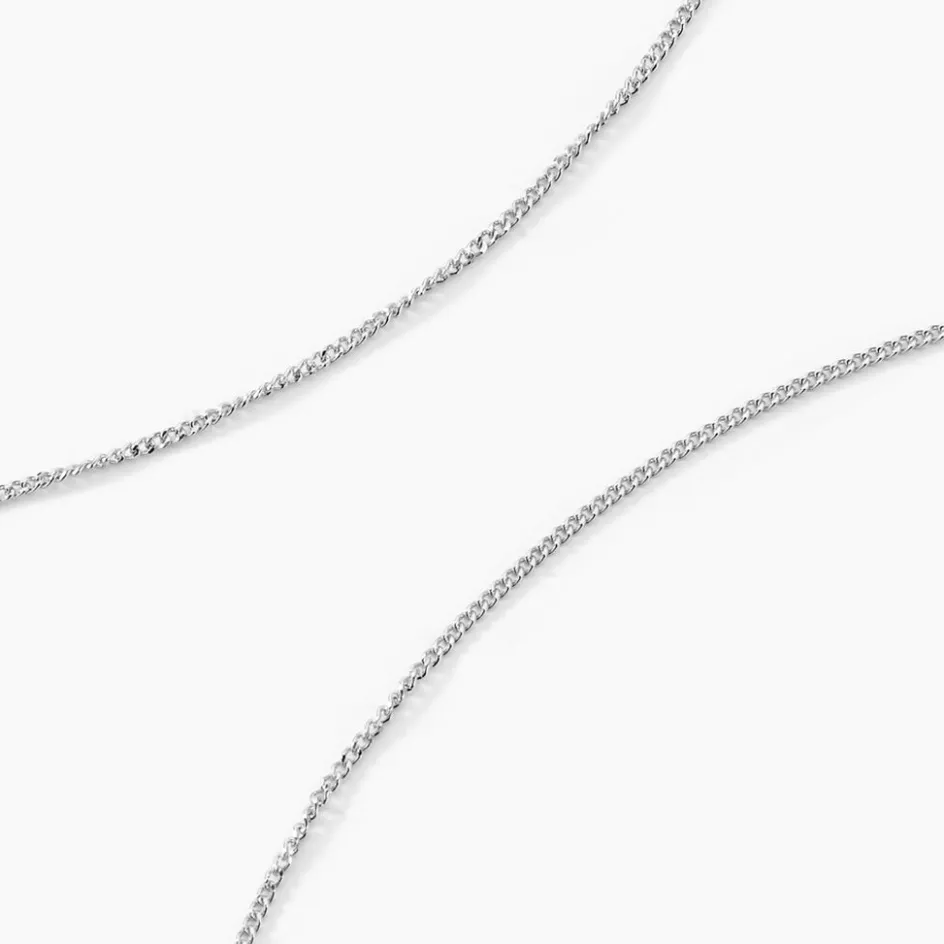 Online Histoire d'Or Chaîne Iris Maille Gourmette or blanc