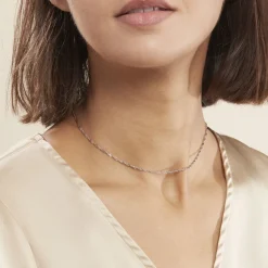 Outlet Histoire d'Or Chaîne Olaae Maills Singapour Or Blanc