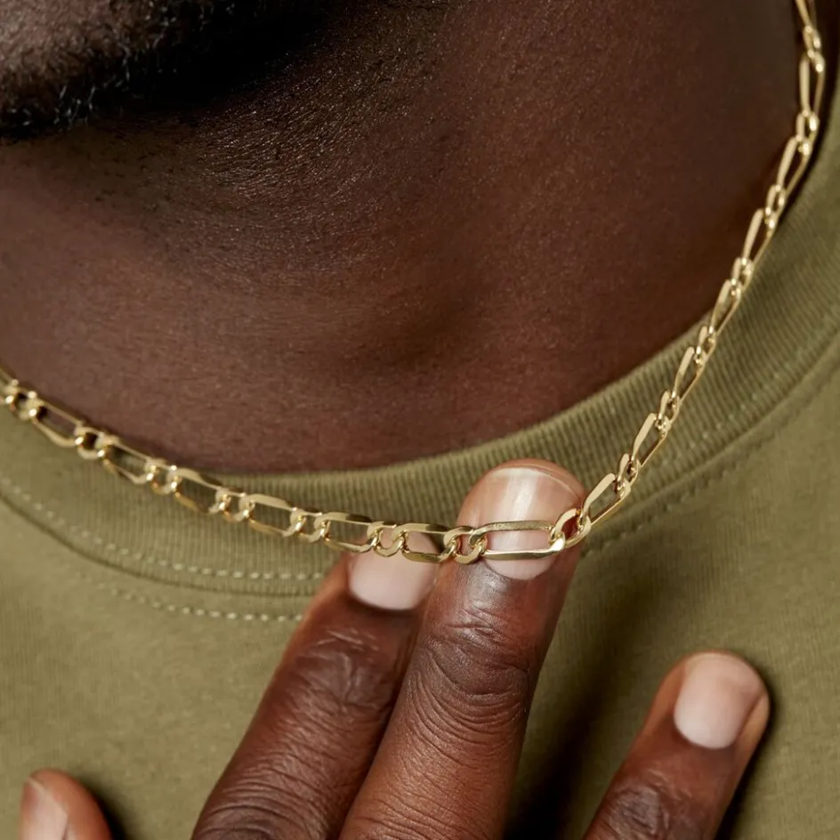 Histoire d'Or Chaîne Ophelio Maille Alternee 1/1 or jaune