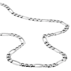 Clearance Histoire d'Or Chaîne Vivian Maille Alternee 1/3 Argent Blanc