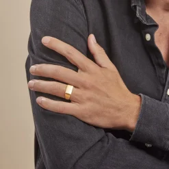 Online Histoire d'Or Chevalière Luciano acier doré