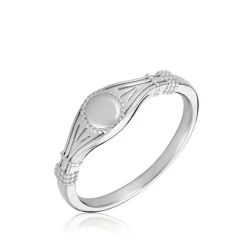 Hot Histoire d'Or Chevalière Azteque argent blanc