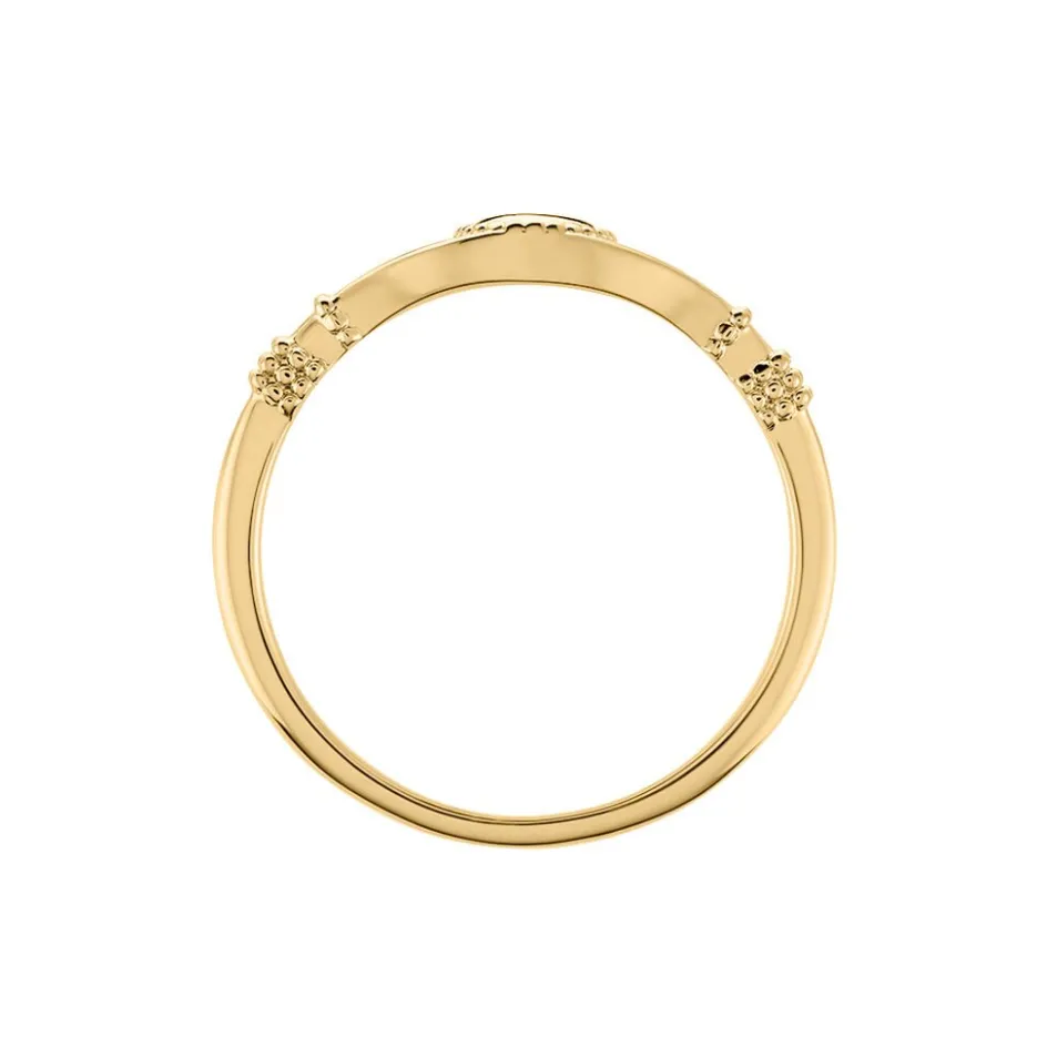 New Histoire d'Or Chevalière Azteque plaqué or jaune