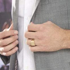 Sale Histoire d'Or Chevalière Cillian plaqué or jaune