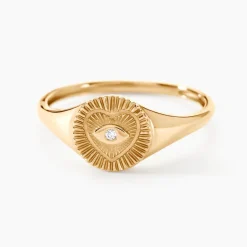 Best Histoire d'Or Chevalière Damianus Or Jaune Diamant