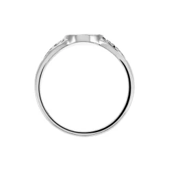 Outlet Histoire d'Or Chevalière Giacoma Argent Blanc