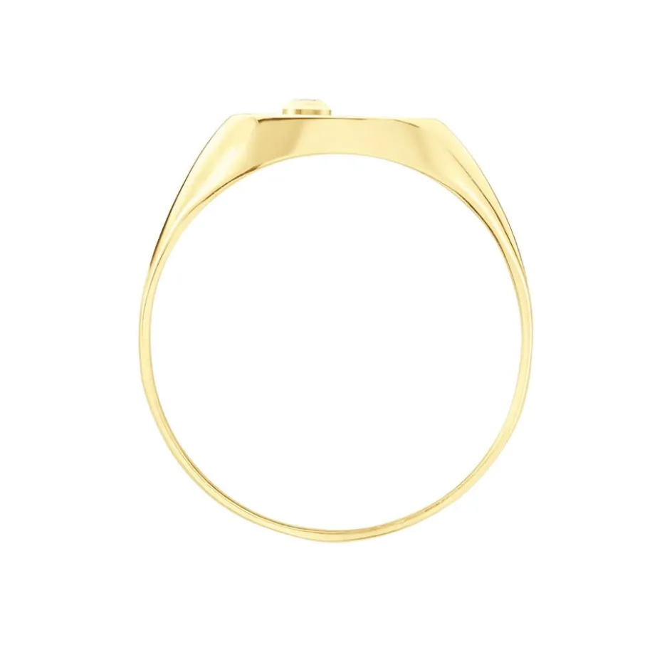 Online Histoire d'Or Chevalière Glynn Or Jaune Onyx Diamant