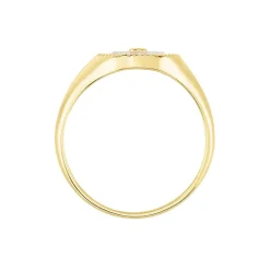 Sale Histoire d'Or Chevalière Goddess Argent Doré Nacre Oxyde De Zirconium argent doré nacre blanc