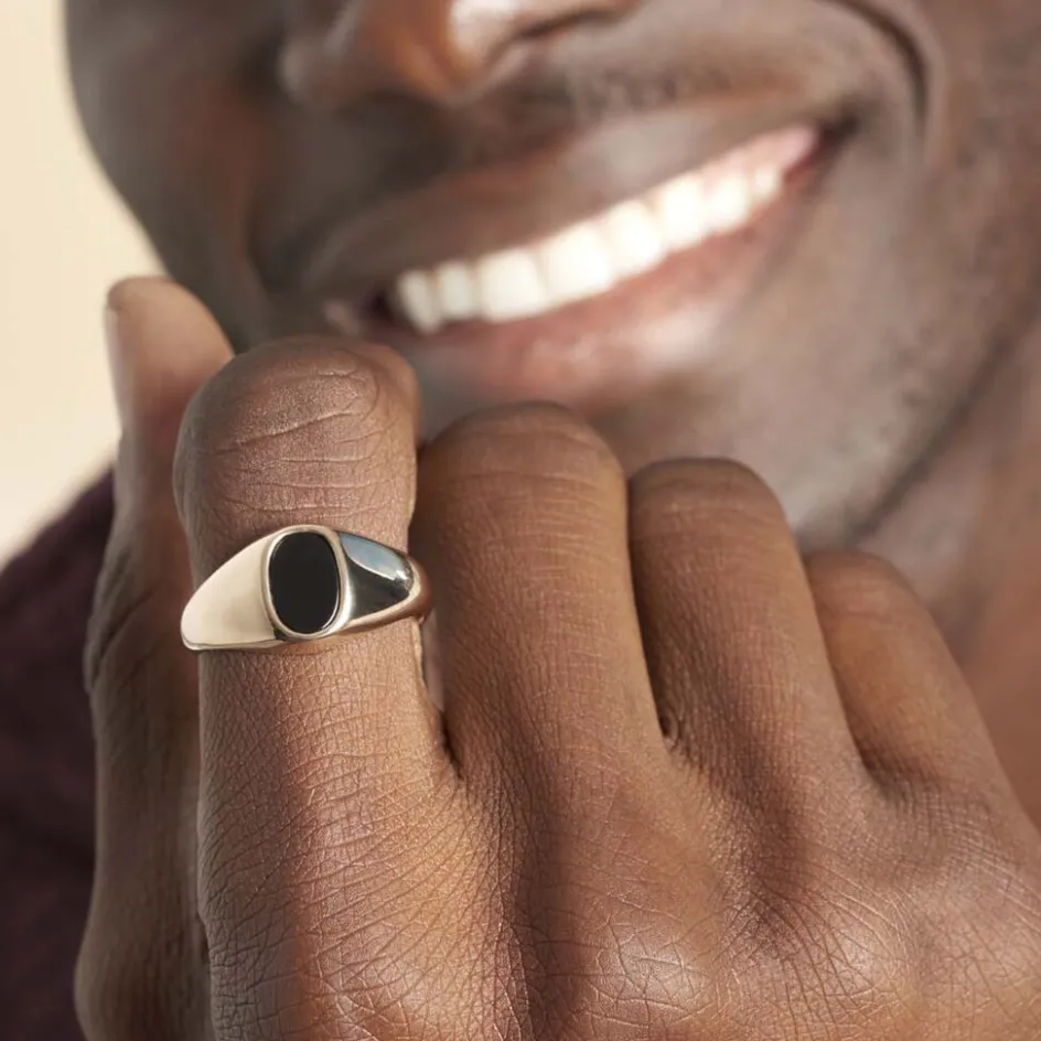 Online Histoire d'Or Chevalière Kauai Plaqué Or Jaune Pierre De Synthese