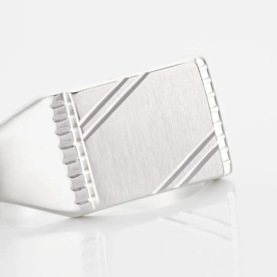 Online Histoire d'Or Chevalière Matthieu Argent Blanc