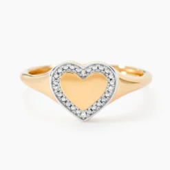 Online Histoire d'Or Chevalière Promesse Pour L'eternite Or Jaune Diamant