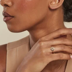 Outlet Histoire d'Or Chevalière Promesse Pour L'eternite Or Jaune Diamant