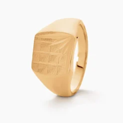 Sale Histoire d'Or Chevalière Rafael Plaqué Or Jaune