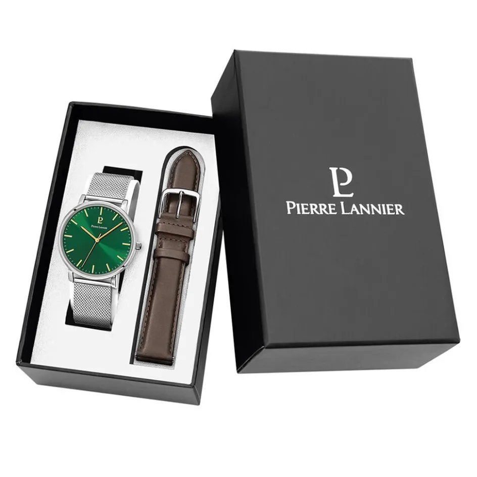 PIERRE LANNIER Coffret De Montre Essential Vert* Coffrets Montres|Montres Classiques