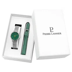 PIERRE LANNIER Coffret De Montre Chouquette Vert* Montres Made In France|Coffrets Montres
