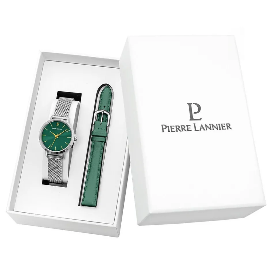 PIERRE LANNIER Coffret De Montre Chouquette Vert* Montres Made In France|Coffrets Montres