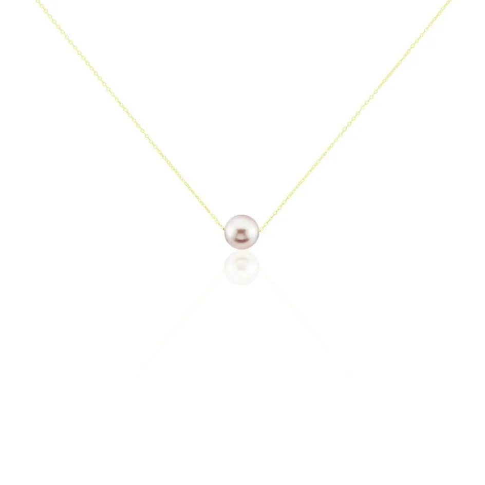 Sale Histoire d'Or Collier 1 Perle Or Jaune Perle De Culture