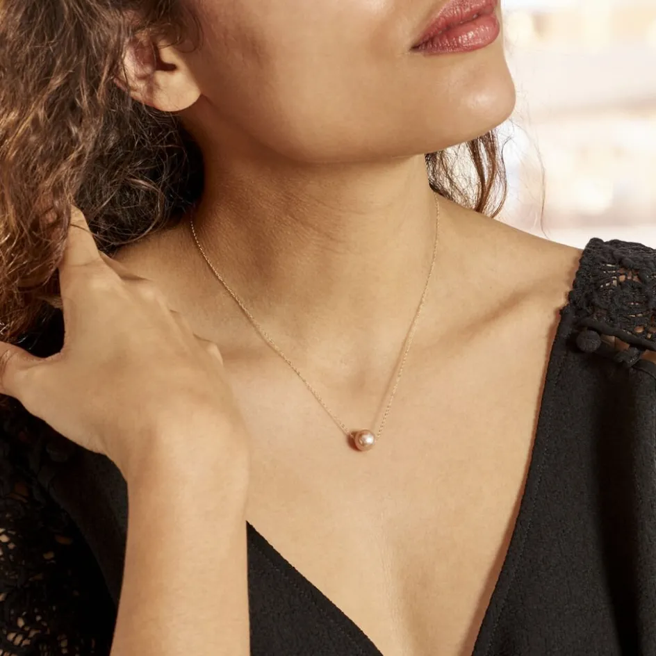 Sale Histoire d'Or Collier 1 Perle Or Jaune Perle De Culture