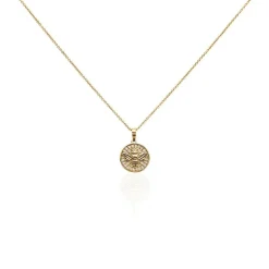 Sale Histoire d'Or Collier Abelha Plaqué Or Jaune Oxyde De Zirconium