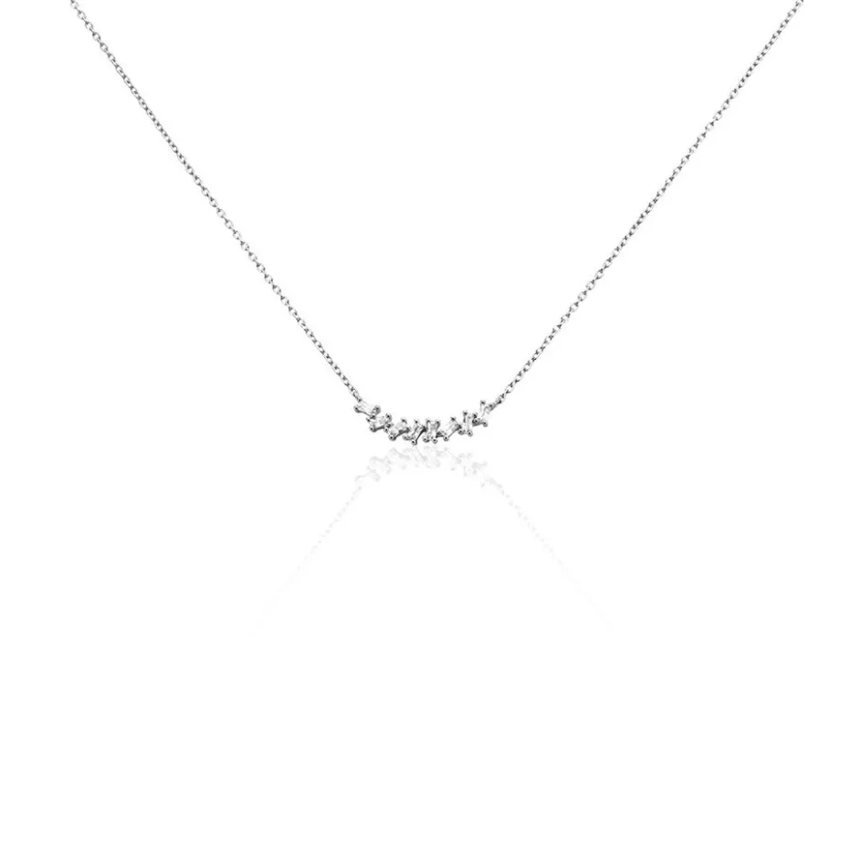 Outlet Histoire d'Or Collier Adonia Argent Blanc Oxyde De Zirconium