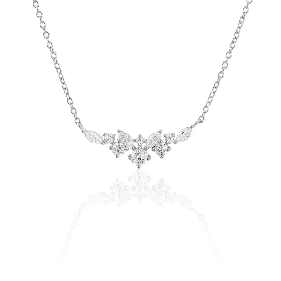 Outlet Histoire d'Or Collier Amissa Argent Blanc Oxyde De Zirconium
